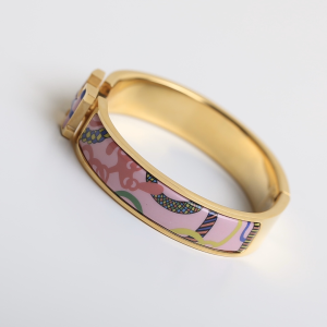 Luxury Womens Jewelry Hermes Clic H Tartan Bracelet A205PP260 AA147736