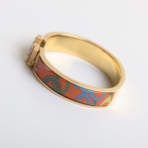 Luxury Womens Jewelry Hermes Clic H Tartan Bracelet A205PP260 AA147737