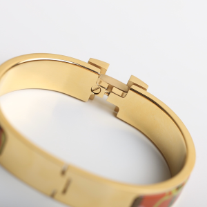 Luxury Womens Jewelry Hermes Clic H Tartan Bracelet A205PP260 AA147737