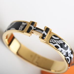 Luxury Womens Jewelry Hermes Clic H Tartan Bracelet A205PP260 AA147738