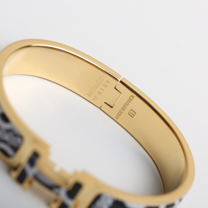 Luxury Womens Jewelry Hermes Clic H Tartan Bracelet A205PP260 AA147738