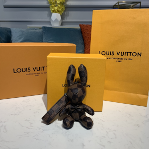 Luxury Womens Bag Charms Louis Vuitton Damier Rabbit Bag Charm A62PP130 AA147834
