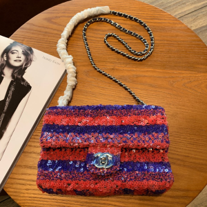 Luxury Womens Handbags Chanel Sequins Mini Flap Bag AS0855 20x16x6CM A53PP880 AA147823