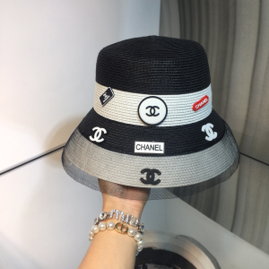 Luxury Womens Hats Chanel Charms Fedora Hat Black A144PP100 AA147985