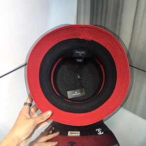 Luxury Womens Hats Chanel Charms Fedora Hat Red A144PP100 AA147986