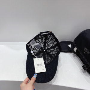 Luxury Womens Hats Dior Oblique Black Velvet Baseketball Hat A144PP60 AA147982