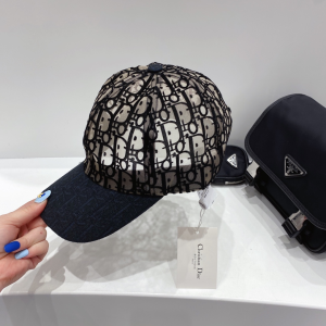 Dior Oblique Black Velvet Baseketball Hat 