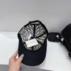 Luxury Womens Hats Dior Oblique Black Velvet Baseketball Hat A144PP60 AA147983