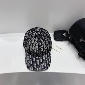 Luxury Womens Hats Dior Oblique Black Velvet Baseketball Hat A144PP60 AA147984