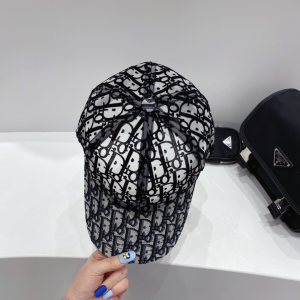 Luxury Womens Hats Dior Oblique Black Velvet Baseketball Hat A144PP60 AA147984