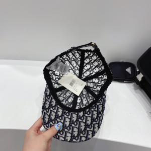 Luxury Womens Hats Dior Oblique Black Velvet Baseketball Hat A144PP60 AA147984