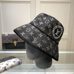 Luxury Womens Hats Louis Vuitton Denim Monogram Bucket Hat A144PP60 AA147977