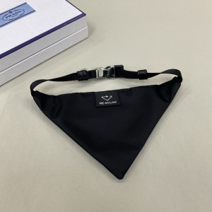 Luxury Womens Accessories Prada Nylon Pet Collar Black 2YC011 A155PP160 AA148141