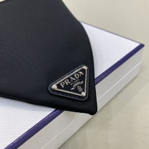 Luxury Womens Accessories Prada Nylon Pet Collar Black 2YC011 A155PP160 AA148141