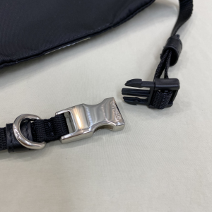 Luxury Womens Accessories Prada Nylon Pet Collar Black 2YC011 A155PP160 AA148141