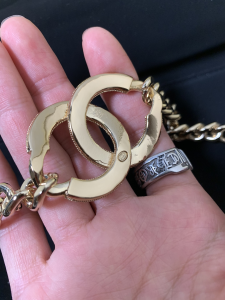 Luxury Womens Belts Chanel Chain Crystals CC Logo Belt A175PP240 AA148178