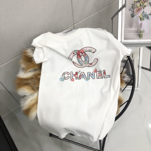 Luxury Womens Clothing Chanel CC Logo Cotton T Shirt SML A154PP280 AA148134