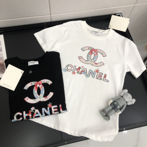 Luxury Womens Clothing Chanel CC Logo Cotton T Shirt SML A154PP280 AA148134