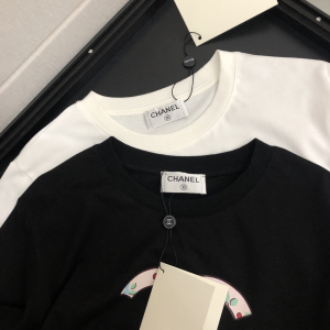 Luxury Womens Clothing Chanel CC Logo Cotton T Shirt SML A154PP280 AA148134