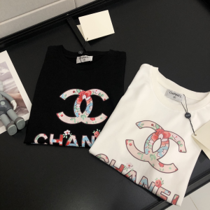 Luxury Womens Clothing Chanel CC Logo Cotton T Shirt SML A154PP280 AA148134