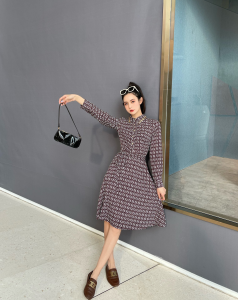 Luxury Womens Clothing Fendi FF Jacquard Dress SML A154PP480 AA148135