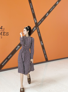 Luxury Womens Clothing Fendi FF Jacquard Dress SML A154PP480 AA148135