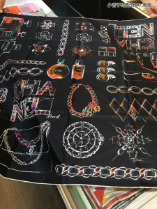 Chanel 2021 Cashmere Silk Scarf Black 