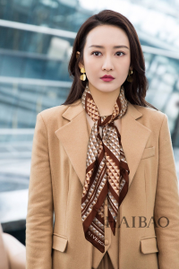 Luxury Womens Scarf Givenchy 4G Cashmere Silk Scarf Brown 90x90CM A151PP180 AA148009