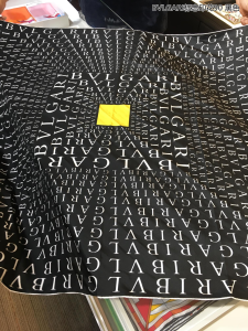 Bvlgari Bulgari Vintage Logo Cashmere Silk Scarf Black Bvlgari Bulgari Vintage Logo Cashmere Silk Scarf Black