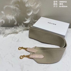 Celine Short Shoulder Strap Textile and Calfskin Natural Nude Celine Short Shoulder Strap Textile and Calfskin Natural Nude