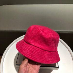 Luxury Womens Hats Chanel CC Logo Bucket Hat Red A190PP105 AA148256