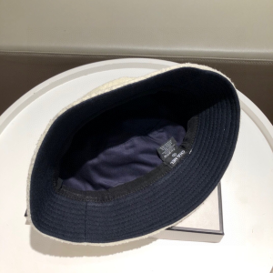 Luxury Womens Hats Chanel CC Logo Bucket Hat White A190PP105 AA148257