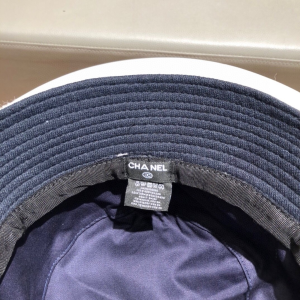 Luxury Womens Hats Chanel CC Logo Bucket Hat White A190PP105 AA148257