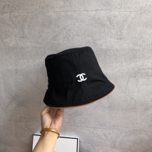 Chanel CC Nylon Bucket Hat Black 