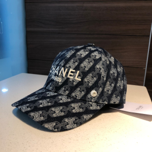 Chanel Paris Denim Blue Baseball Cap Hat 