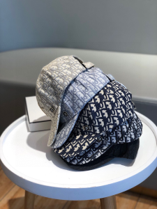 Luxury Womens Hats Dior Embroidered Beige Oblique Baseball Hat A190PP90 AA148301