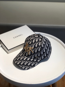 Dior Embroidered Black Oblique Baseball Hat 