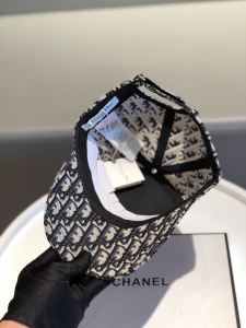 Luxury Womens Hats Dior Embroidered Black Oblique Baseball Hat A190PP90 AA148298