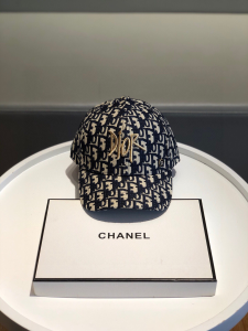 Luxury Womens Hats Dior Embroidered Blue Oblique Baseball Hat A190PP90 AA148299