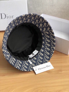 Luxury Womens Hats Dior Oblique Black Bucket Hat A190PP90 AA148289