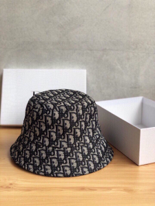 Dior Oblique Burgundy Bucket Hat 