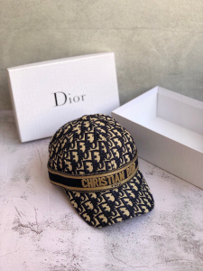 Luxury Womens Hats Dior Oblique Dior Jacquard Bucket Hat Blue A190PP100 AA148290