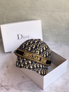 Luxury Womens Hats Dior Oblique Dior Jacquard Bucket Hat Blue A190PP100 AA148290