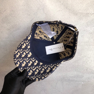 Luxury Womens Hats Dior Oblique Dior Jacquard Bucket Hat Blue A190PP100 AA148290