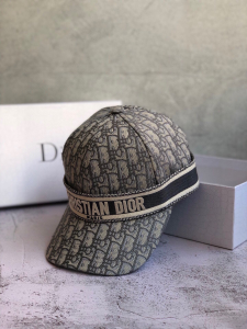 Luxury Womens Hats Dior Oblique Dior Jacquard Bucket Hat Grey A190PP100 AA148291