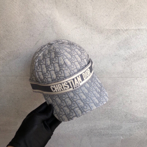 Luxury Womens Hats Dior Oblique Dior Jacquard Bucket Hat Grey A190PP100 AA148291
