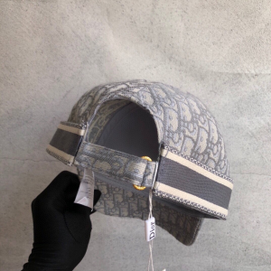 Luxury Womens Hats Dior Oblique Dior Jacquard Bucket Hat Grey A190PP100 AA148291