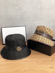 Luxury Womens Hats Gucci GG Canvas Fedora Bucket Hat Beige A190PP105 AA148258