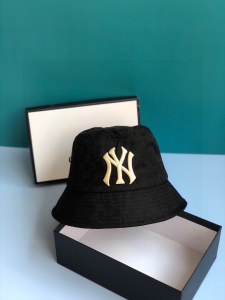 Luxury Womens Hats Gucci NY Black GG Canvas Bucket Hat A190PP90 AA148239