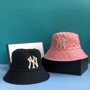 Luxury Womens Hats Gucci NY Black GG Canvas Bucket Hat A190PP90 AA148239
